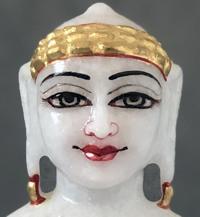 Picture of Super White Simandhar Swami 7" Murti 7S2