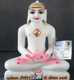 Picture of Super White Simandhar Swami 9” Murti 9S1