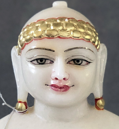 Picture of Normal White Simandhar Swami 13” Murti 13N1