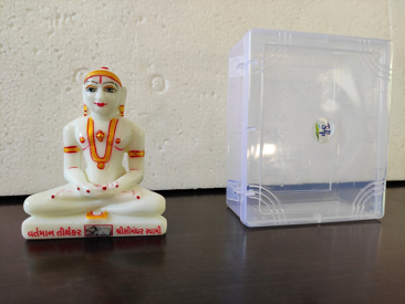 Picture of 4" Simandhar Swami Molded Murti Without the Mugat