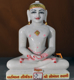 Picture of Normal White Simandhar Swami 13” Murti 13N8