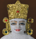 Picture of Normal White Simandhar Swami with Mugat 11” Murti 11MG1