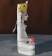 Picture of Normal White Simandhar Swami with Mugat 11” Murti 11MG1