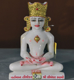 Picture of Normal White Simandhar Swami with Mugat 11” Murti 11MG3