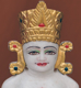 Picture of Normal White Simandhar Swami with Mugat 11” Murti 11MG9