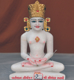 Picture of Normal White Simandhar Swami with Mugat 11” Murti 11MG10