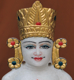 Picture of Normal White Simandhar Swami with Mugat 11” Murti 11MG10