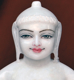 Picture of Super White Simandhar Swami 11” Murti 11S10