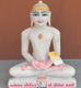 Picture of Normal White Simandhar Swami 13” Murti 13N34