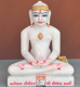 Picture of Normal White Simandhar Swami 13” Murti 13N39
