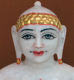 Picture of Super White Simandhar Swami 11” Murti 11S30