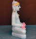 Picture of Super White Simandhar Swami 11” Murti 11S30