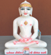 Picture of Super White Simandhar Swami 11” Murti 11S40