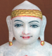 Picture of Normal White Simandhar Swami 11” Murti 11N27