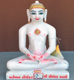 Picture of Normal White Simandhar Swami 11” Murti 11N32