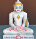 Picture of Normal White Simandhar Swami 11” Murti 11N34