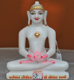 Picture of Super White Simandhar Swami 9” Murti 9S8