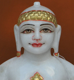 Picture of Super White Simandhar Swami 9” Murti 9S10