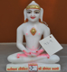 Picture of Super White Simandhar Swami 9” Murti 9S9