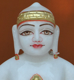 Picture of Super White Simandhar Swami 9” Murti 9S18