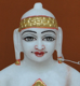 Picture of Super White Simandhar Swami 9” Murti 9S19