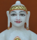 Picture of Super White Simandhar Swami 9” Murti 9S20