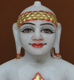 Picture of Super White Simandhar Swami 9” Murti 9S25