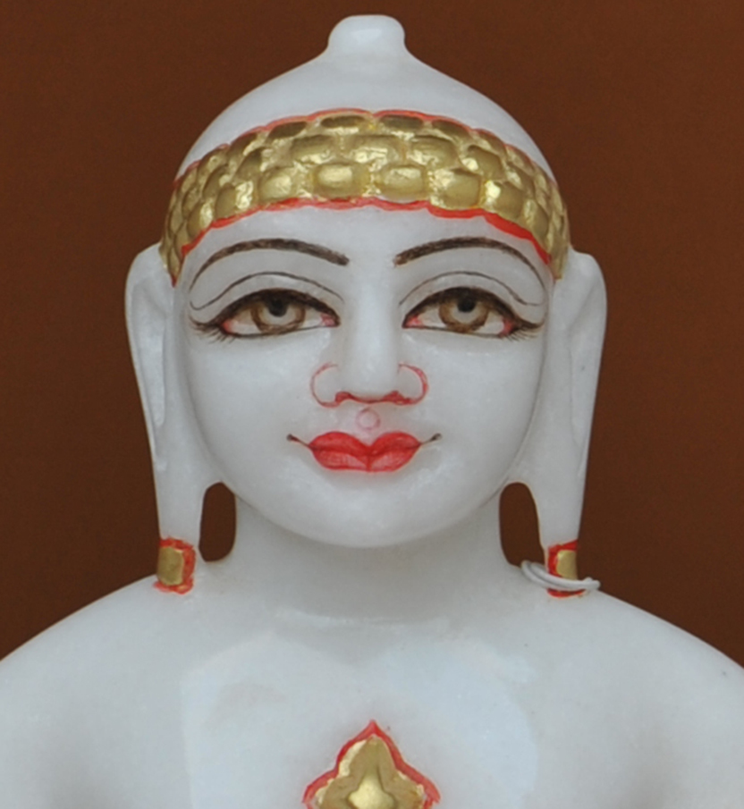 Super White Simandhar Swami 9” Murti 9S27 | Dada Bhagwan Store