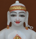 Picture of Super White Simandhar Swami 9” Murti 9S32