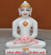 Picture of 7S23 Super White Simandhar Swami 7" Murti 7S23