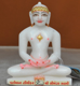 Picture of 7S28 Super White Simandhar Swami 7" Murti 7S28