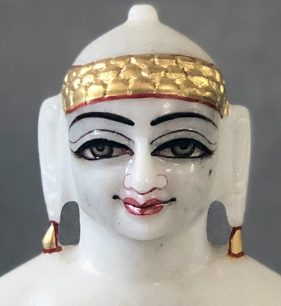 Picture of  9N1 Normal White Simandhar Swami 9” Murti 9N1