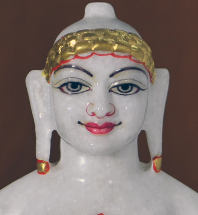 Picture of 9N9 Normal White Simandhar Swami 9” Murti 9N9