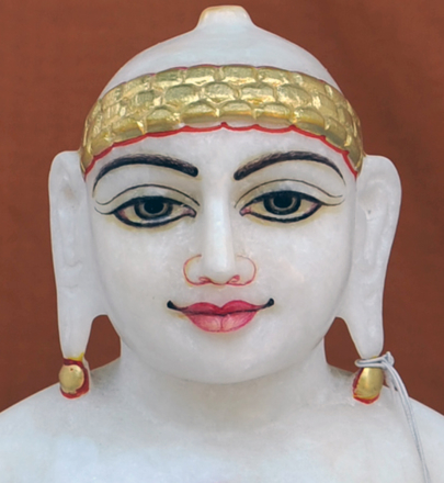 13S11 Super White Simandhar Swami 13” Murti 13S11 | Dada Bhagwan Store