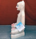Picture of 13S19 Super White Simandhar Swami 13” Murti 13S19