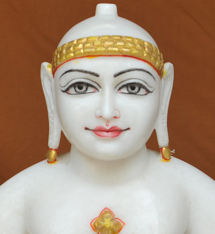 19SW3 Super White Simandhar Swami 19” Murti 19SW3 | Dada Bhagwan Store