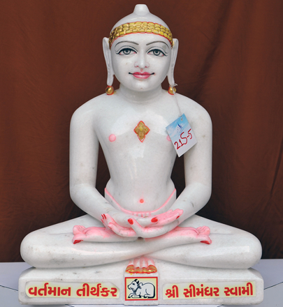 Picture of 21S5 Super White Simandhar Swami 21” Murti 21S5