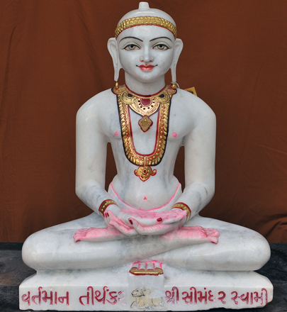 Picture of 25NW6  Normal White Simandhar Swami 25” Murti 25NW6