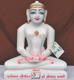 Picture of 13N43 Normal White Simandhar Swami 13” Murti 13N43