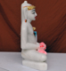 Picture of 11SW51 Super White Simandhar Swami 11” Murti 11SW51