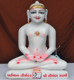 Picture of 13S39 Super White Simandhar Swami 13” Murti 13S39