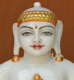 Picture of 11NW46 Normal White Simandhar Swami 11” Murti 11NW46