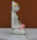 Picture of 9NW50 Normal White Simandhar Swami 9” Murti 9N50